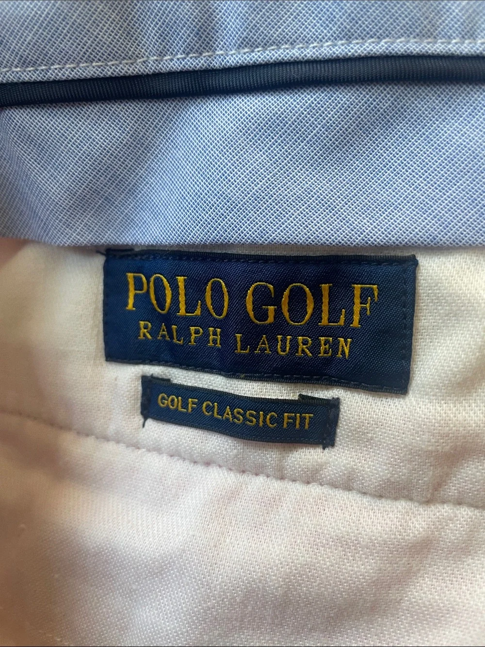 Polo Golf by Ralph Lauren Pink Striped Seersucker Flat Front Shorts Waist 36
